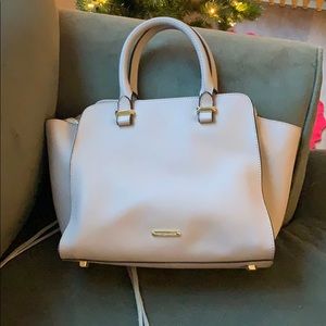 Lilac/gray rebecca minkoff satchel